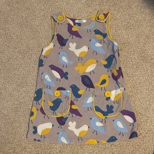 Baby Boden Multicolor Bird Print Dress